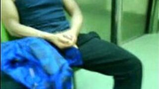 subway jacking and sucking - porn video