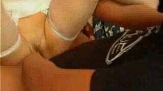 Blonde MILF takes two dicks - porn video