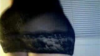 Bootylicious black babe with big boobs teasing - porn video