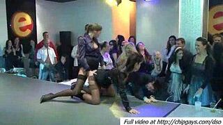 Hot chicks sucking dicks on mega party - porn video