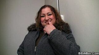 Fooled BBW rides his horny cock - porn video