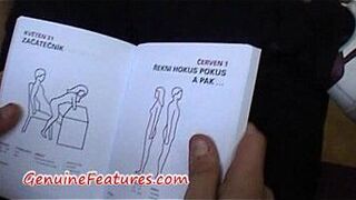 Teen couple find inspiration in the Kamasutra - porn video