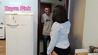 Young naughty guy came to help me fix the microwave - porn video