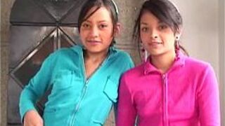 Two lovely latinas get fucked hard - porn video