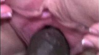 Amateur sexy blonde like a black dick facial - porn video