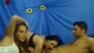 Beautiful Inexperienced Webcam Thressome - porn video