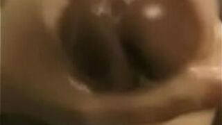 Black Handjob in Bathroom - porn video